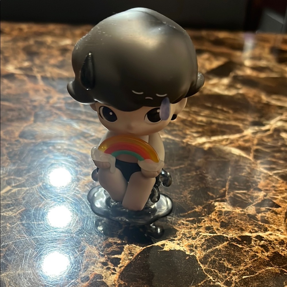 Charming Black and Rainbow Kids Action Figure